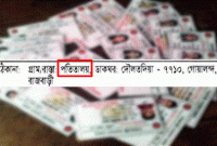 জাতীয় পরিচয়পত্রে গ্রামের নাম 'পতিতালয়'!