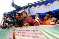 শ্বশুরের পক্ষে ভোট চাইতে লালমনিরহাটে মাহফুজ