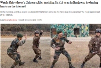 ভারতীয় সেনাকে নাচ শেখাচ্ছেন চীনা সেনা