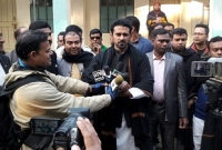 আওয়ামী লীগের প্রার্থী হিসেবে জীবনের প্রথম ভোট দিলেন শেখ তন্ময়