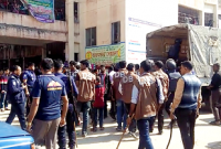 পুলিশের সঙ্গে যুবলীগের সংঘর্ষ