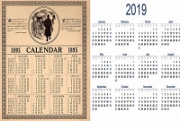 ১৮৯৫ সালের সঙ্গে মিলে গেলো ২০১৯-এর ক্যালেন্ডার!