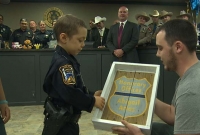 ছয় বছরের ছেলেটি হলেন পুলিশপ্রধান!