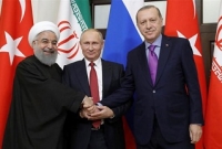  এক সঙ্গে হাত মেলালেন এরদোগান-পুতিন-হাসান রুহানি