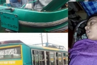 দুই বাসের প্রতিযোগিতায় প্রাণ হারাল দুই বোন