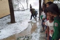 ৬০ বছরের জীবনে এমন ভয়াবহ শিলাবৃষ্টি!