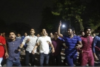 প্রহসনের নির্বাচন মানি না, ছাত্রলীগের স্লোগান-বিক্ষোভ