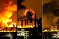  জঙ্গিবিমান থেকে শতাধিক স্থানে বোমা হামলা