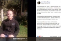 ক্রাইস্টচার্চ মসজিদে হামলাকারী পাকিস্তান সফরে গিয়ে যা বলেছিলেন