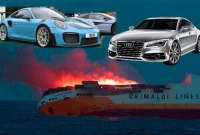 ২ হাজার দামি মোটরগাড়ি নিয়ে সমুদ্রে ডুবলো পণ্যবাহী জাহাজ