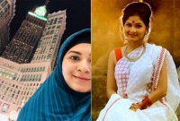 ওমরাহ হজ পালনে মক্কায় অভিনেত্রী অর্চিতা স্পর্শিয়া