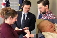 সন্তান প্রসবের কয়েক মিনিট আগে বিয়ে!