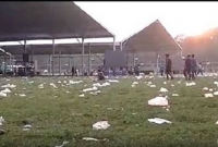 মুখে 'স্বচ্ছ ভারত' স্লোগান, অথচ মোদীর সভার পর আস্তাকুঁড়ের চেহারায় ব্রিগেড!