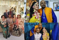 ছেলে-পুত্রবধূ নিয়ে বিয়ের আসরে ফুর্তির মেজাজে নায়ক রুবেল