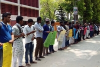 সিফাত উল্লাহ’র সর্বোচ্চ শাস্তির দাবিতে রাবিতে মানববন্ধন