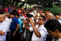 সুবীর নন্দীকে শেষ বিদায় জানাতে শ্মশানে ভক্তদের ঢল