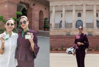 শার্ট, জিন্স আর টপস পরেই সংসদে মিমি-নুসরাত