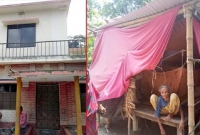 ছেলের প্রাসাদে ঠাঁই হয়নি বৃদ্ধা মায়ের, থাকেন ছাপড়া ঘরে
