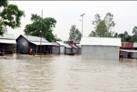 সিরাজগঞ্জে বিপদসীমার উপরে যমুনা নদীর পানি