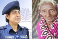  অসহায় এক ভিক্ষুকের আশ্রয়ের ব্যবস্থা করে দিলেন এসপি শামসুন্নাহার