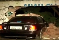 ম'দ্যপ অবস্থায় গাড়ি চালিয়ে দেওয়াল ভাঙল এমপিপুত্র