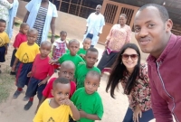 উগান্ডা ও রুয়ান্ডায় শিশুদের সঙ্গে খেলাধুলায় মেতে উঠেছেন মিথিলা
