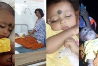  ওপর দিয়ে একের পর এক দ্রুতগামী ট্রেন গেলেও অলৌকিকভাবে বেঁচে গেলে ছোট্ট শিশুটি