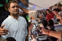 বিমানে রাহুল গান্ধীকে পেয়ে কান্নায় ভেঙে পড়লেন কাশ্মীরি নারী