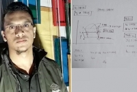 নিজ পড়ার টেবিলে চিপস খেতে খেতে অঙ্ক কষছিলেন আবরার