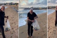 এবার সমুদ্র সৈকতে প্লাস্টিক কুড়াচ্ছেন মোদি, সাফ করছেন আবর্জনাও!