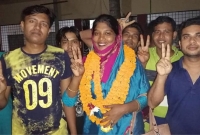 উপজেলা পরিষদ নির্বাচনে বাংলাদেশের প্রথম হিজড়া ভাইস চেয়ারম্যান পিংকি বিজয়ী