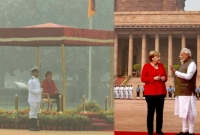 ভারতের জাতীয় সঙ্গীতে উঠে দাঁড়িয়ে সন্মান জানালেন না জার্মানির চ্যান্সেলর!