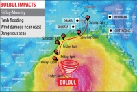 বাংলাদেশ অতিক্রম করার সময় সাইক্লোনে রূপ নেবে বুলবুল