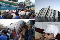 জাহাজ দুর্ঘটনায় নিহ'ত স্বামীর চেহলাম শেষে ফেরার পথে ট্রেন দুর্ঘ'টনায় নিহত স্ত্রী