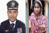 সৎ ছেলের আঘা'তে হাত হারানো মাকে ঘর তুলে দিলেন পুলিশ কর্মকর্তা মাহমুদ