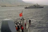 তুরস্কের যু'দ্ধজাহাজের ধাওয়া খেয়ে পালালো ইসরাইলি জাহাজ