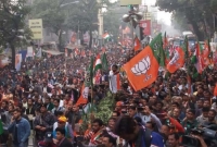 নাগরিকত্ব আইনের পক্ষে কলকাতায় বিজেপির মহামিছিল