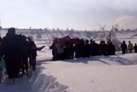 বরফে মোড়া চার ঘণ্টার রাস্তায় কাঁধে চেপে হাসপাতালে অন্তঃসত্ত্বা