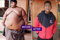 ৮৭ কেজি ওজন কমিয়ে গোটা বিশ্বকে চমকে দিয়েছে এই কিশোর