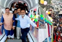  এই প্রথম চট্রগ্রামে চালু হলো এস্কেলেটরযুক্ত ফুটওভার ব্রিজ
