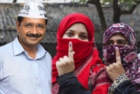 দিল্লিতে বিজেপির ভরাডুবি, নিরঙ্কুশ সংখ্যাগরিষ্ঠতা কেজরির আম আদমি পার্টির