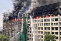 বাণিজ্যিক রাজধানী মুম্বাইয়ে বহুতল ভবনে ভ'য়াব'হ আ'গুন