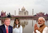 স্ত্রীকে সাথে নিয়ে তাজমহলে যাবেন ট্রাম্প, তাই যমুনায় পানি ঢাললেন নরেন্দ্র মোদি