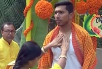 দুপুরে গায়ে হলুদ, রাতে বিয়ে সৌম্য সরকারের