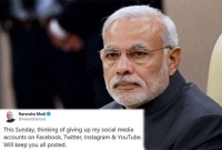 ফেসবুক, ট্যুইটারসহ সব সোশ্যাল মিডিয়া অ্যাকাউন্ট ছেড়ে দেবেন নরেন্দ্র মোদি