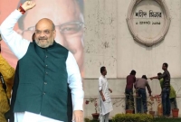 অমিত শাহ আসায় 'অপবিত্র' হয়েছে শহীদ মিনার, সাবান-গঙ্গা পানি দিয়ে পরিষ্কার