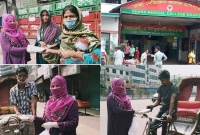 বেতনের জমানো টাকায় পাঁচ শতাধিক অসহায় দরিদ্রের মুখে খাবার তুলে দিলেন নার্স শেফালি