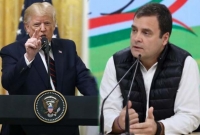 আগে নিজের দেশ, পরে অন্য কেউ : ট্রাম্পের হুঁ'শিয়ারির পাল্টা রাহুল গান্ধী