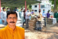 করোনায় কৃষি উৎপাদন অব্যাহত রাখতে চাষীদের বিনামূল্যে বীজ ও সার বিতরণ করলেন এমপি গোপাল