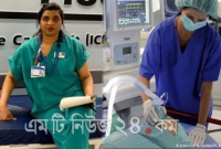 ভেন্টিলেটারে জীবন-মৃত্যুর সন্ধিক্ষণে থাকা করোনা রোগীর পরিবারকে সান্ত্বনা দিয়ে যা করেন নার্স